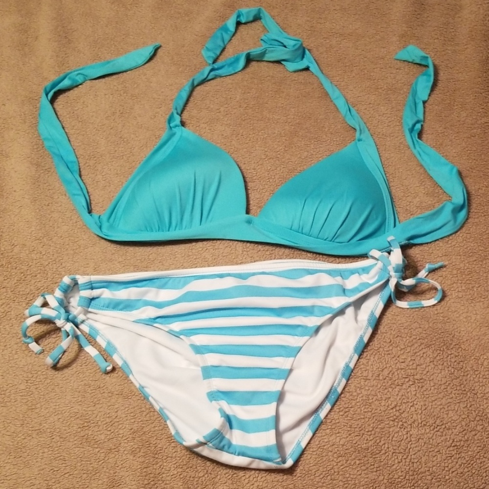 Mossimo Light Blue Bikini Set